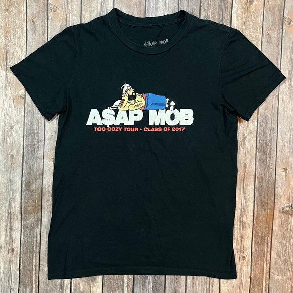 ✈ A$AP MOB TOO COZY TOUR (2017) Tシャツ 新品 ASAP MOB Too Cozy Tour 2017 tee アーティストT. A$AP